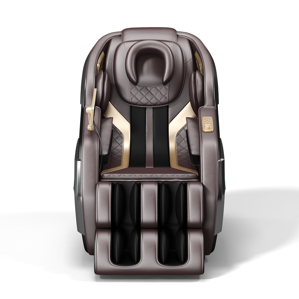 Lovely Homes Full Body massage Chair LH1 Black With Dark Brown Interior