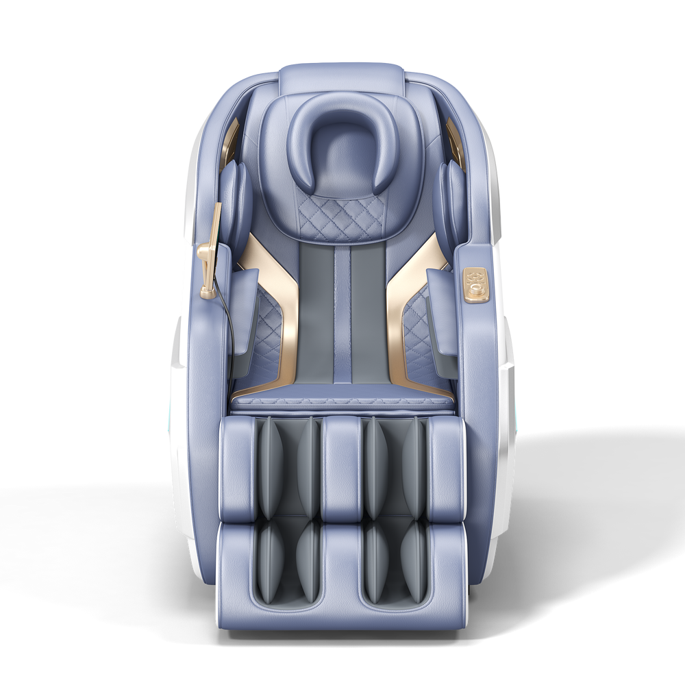 Lovely Homes Full Body massage Chair LH1 White With Purple Interior