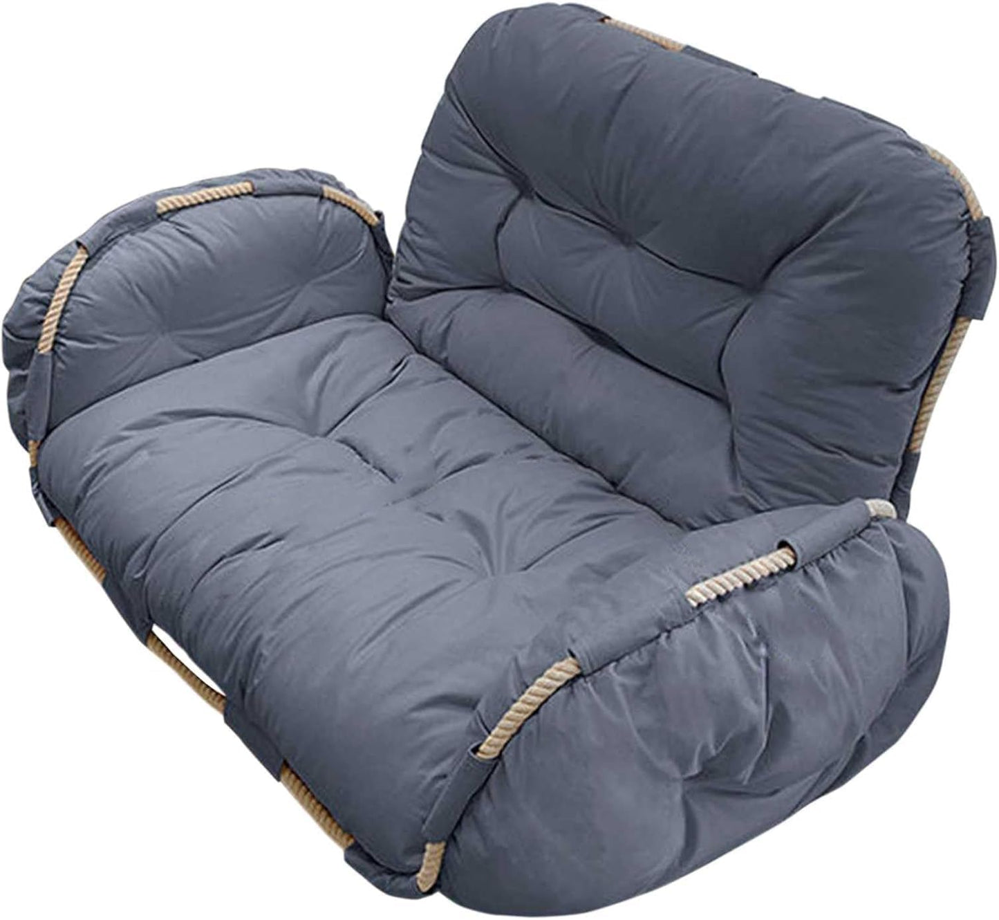 Adjustable Floor Gaming Chair, Padded Lazy Sofa Chair with Back Support