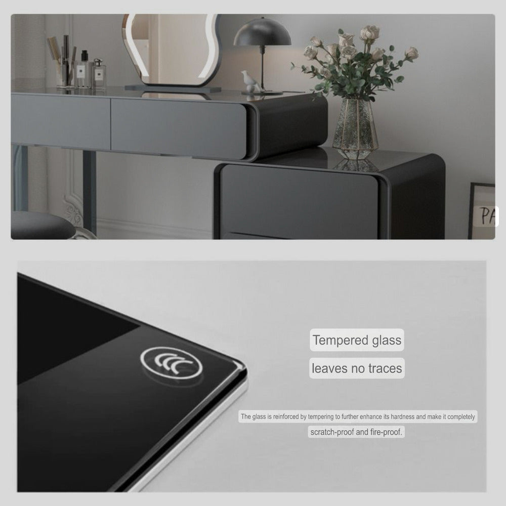 Dressers ; Dressing Table ; bedroom dresser ;makeup table ; makeup dressing table ; led mirror ; make up ; modern dresser ; wooden dresser ; Modern vanity table ; Luxury dressing table ; Contemporary vanity set ; LED lighted mirror ; Vanity with storage ; Stylish dressing
