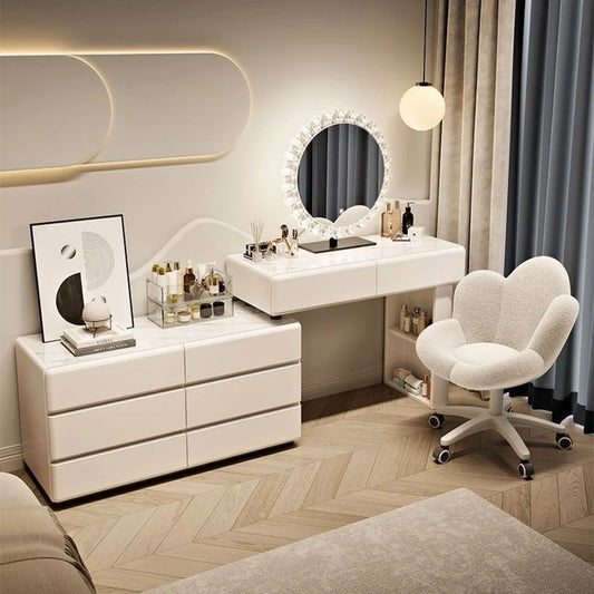 Dressers ; Dressing Table ; bedroom dresser ;makeup table ; makeup dressing table ; led mirror ; make up ; modern dresser ; wooden dresser ; Modern vanity table ; Luxury dressing table ; Contemporary vanity set ; LED lighted mirror ; Vanity with storage ; Stylish dressing