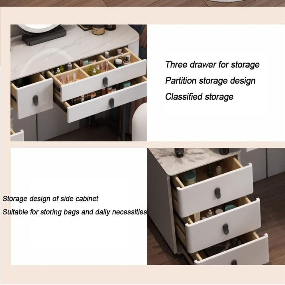 Dressers ; Dressing Table ; bedroom dresser ;makeup table ; makeup dressing table ; led mirror ; smart dressing table ; smart dresser ; make up ; modern dresser ; Dressing Table with LED mirror