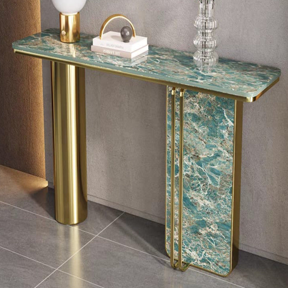 Console Table - Entryway Console Table - Modern Console Table - Marble Console Table .
طاولة كونسول - طاولة كونسول عند المدخل - طاولة كونسول حديثة -
