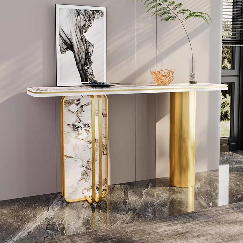 Console Table - Entryway Console Table - Modern Console Table - Marble Console Table .
طاولة كونسول - طاولة كونسول عند المدخل - طاولة كونسول حديثة