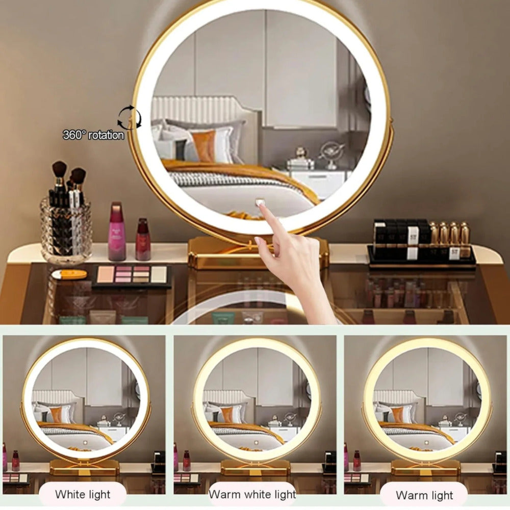 Dressers ; Dressing Table ; bedroom dresser ;makeup table ; makeup dressing table ; led mirror ; smart dressing table ; smart dresser ; make up ; modern dresser ; wooden dresser
