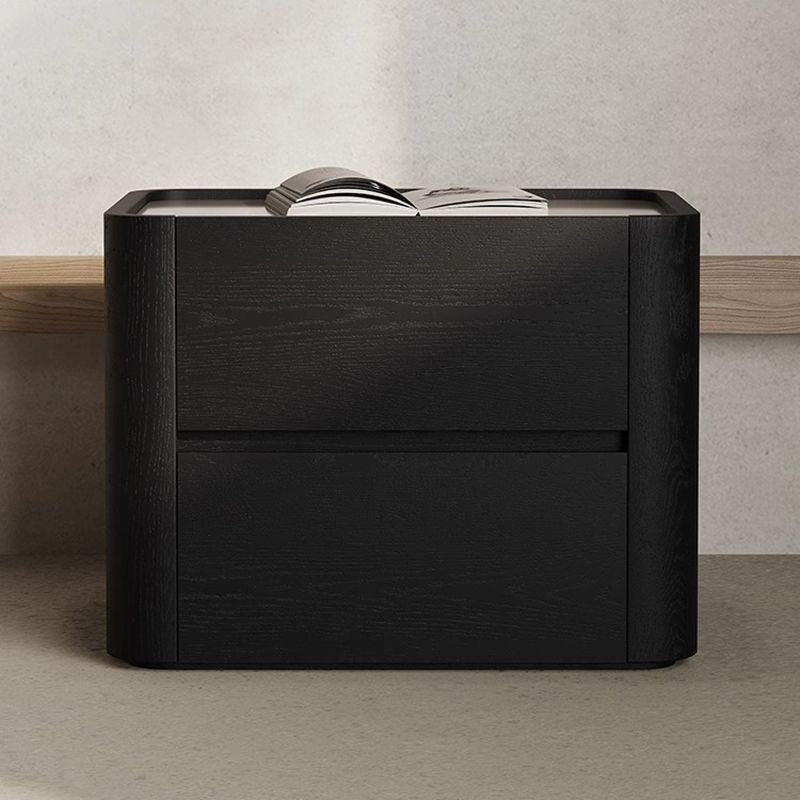 Bedside - wood - black