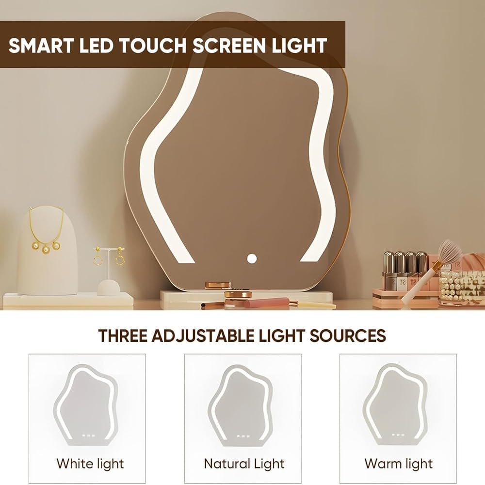 Dressers ; Dressing Table ; bedroom dresser ;makeup table ; makeup dressing table ; led mirror ; make up ; modern dresser ; wooden dresser ; Modern vanity table ; Luxury dressing table ; Contemporary vanity set ; LED lighted mirror ; Vanity with storage ; Stylish dressing .
