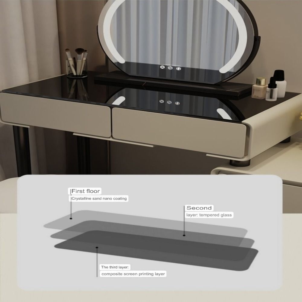 Dressers ; Dressing Table ; bedroom dresser ;makeup table ; makeup dressing table ; led mirror ; make up ; modern dresser ; wooden dresser ; Modern vanity table ; Luxury dressing table ; Contemporary vanity set ; LED lighted mirror ; Vanity with storage ; Stylish dressing