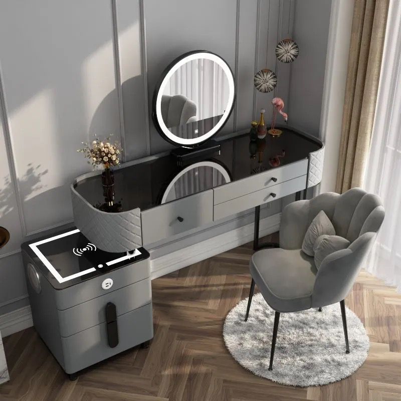 Shop dressing tables with mirrors for a chic and organized space. Ideal for modern interiors. UAE-wide shipping