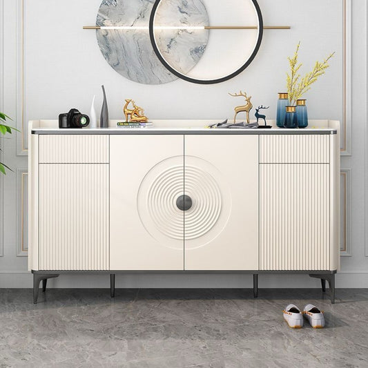modern sideboard ; white cabinet ; luxury console table ; hallway storage cabinet ; minimalist sideboard ; entryway cabinet ; living room storage ; shoe cabinet ; contemporary sideboard ; stylish home furniture