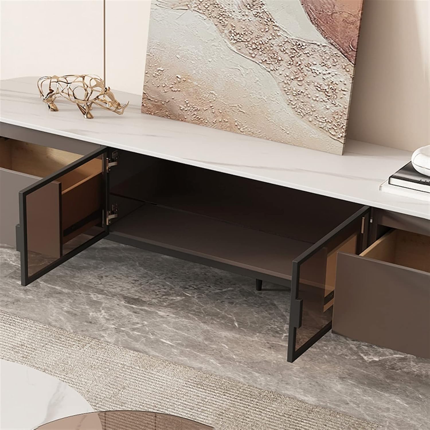 TV Table ; TV table set ; tv coffee table ; tv coffee table set ; living room table set ; modern table set ; luxury table set ; unique table set ; casual table set ; Round Coffee Table ; Minimalist Living Room Furniture ; Contemporary TV Unit  ;Stylish Round Coffee Table ; Modern Furniture Set ; Living Room Furniture with LED Lighting ; Sleek and Contemporary Design
طاولة تلفزيون؛ مجموعة طاولات تلفزيون؛ طاولة قهوة تلفزيون؛ مجموعة طاولات قهوة تلفزيون؛ مجموعة طاولات غرفة المعيشة؛ مجموعة طاولات حديثة؛ مجموعة ط