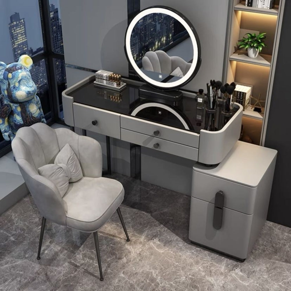 Dressers ; Dressing Table ; bedroom dresser ;makeup table ; makeup dressing table ; led mirror ; smart dressing table ; smart dresser ; make up ; modern dresser .