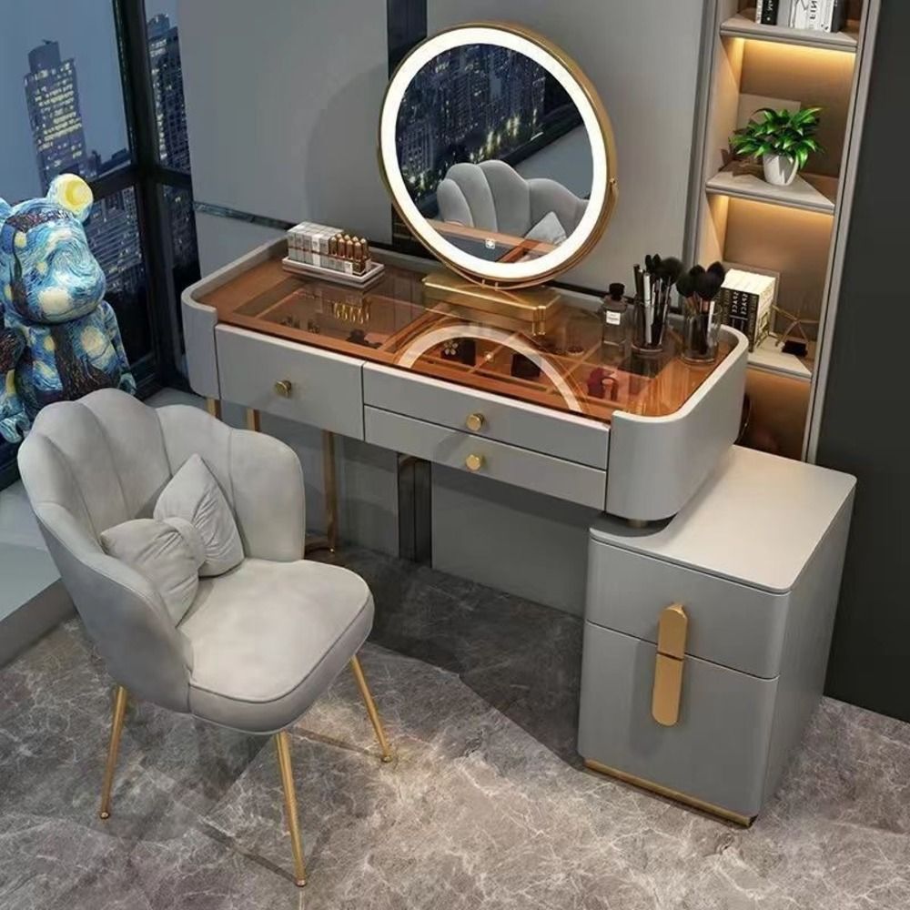 Dressers ; Dressing Table ; bedroom dresser ;makeup table ; makeup dressing table ; led mirror ; smart dressing table ; smart dresser ; make up ; modern dresser .
