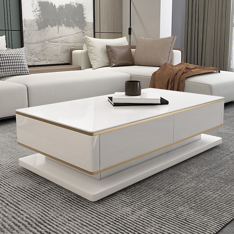 Aurora Modern Living Room Set – TV Console, Coffee Table & 2 Side Tables (4-Piece Set)