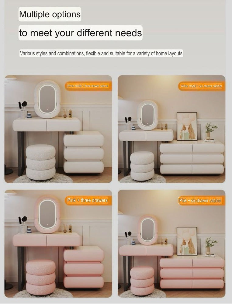 Dressers ; Dressing Table ; bedroom dresser ;makeup table ; makeup dressing table ; led mirror ; make up ; modern dresser ; wooden dresser ; Modern vanity table ; Luxury dressing table ; Contemporary vanity set ; LED lighted mirror ; Vanity with storage ; Stylish dressing .