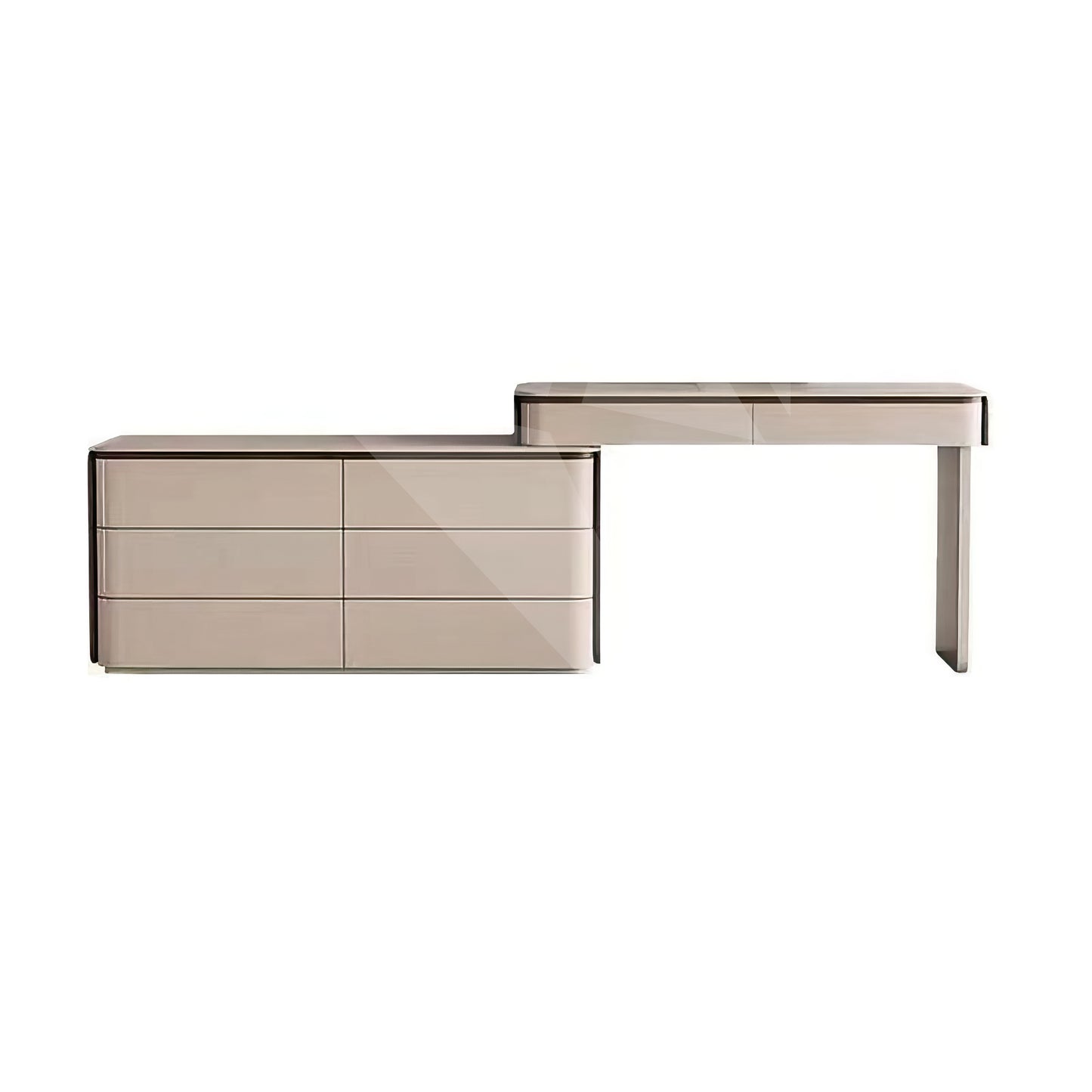 Dresser - Charming Beauty Vanity Dressing Table - 240Cm