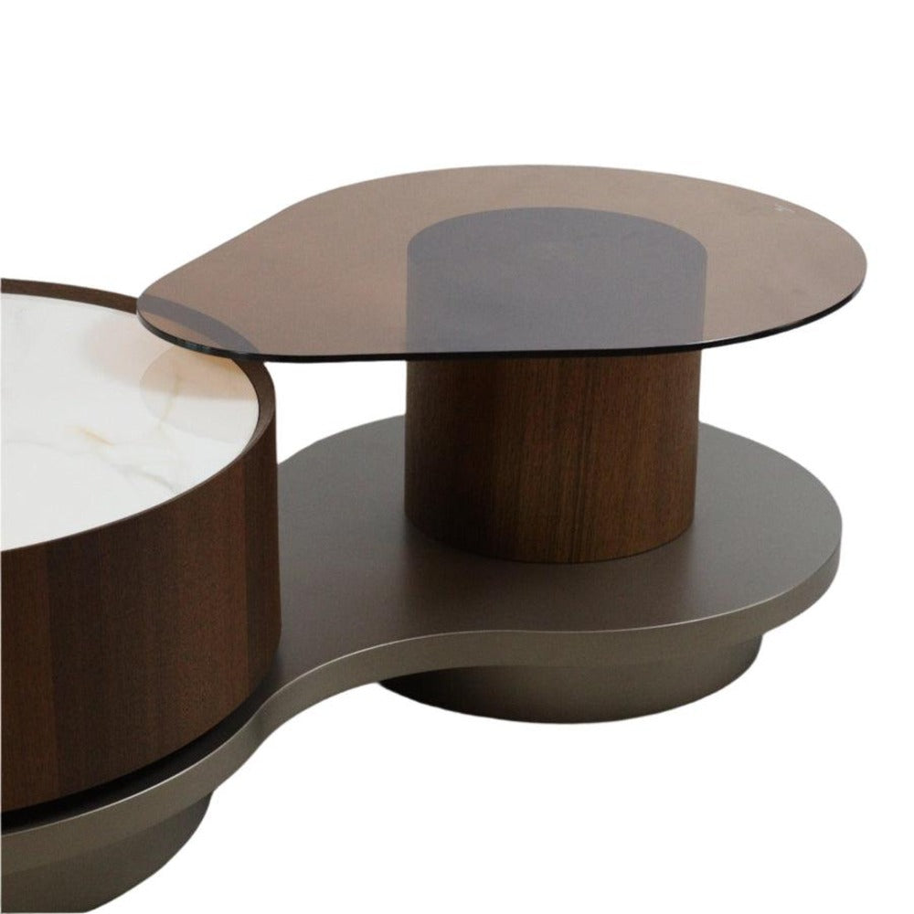 minimalist furniture ; luxury living room table ; contemporary interior ; wooden coffee table ; designer furniture ; home décor ; stylish center table ; elegant living room ;elegant wooden TV and Coffee table set