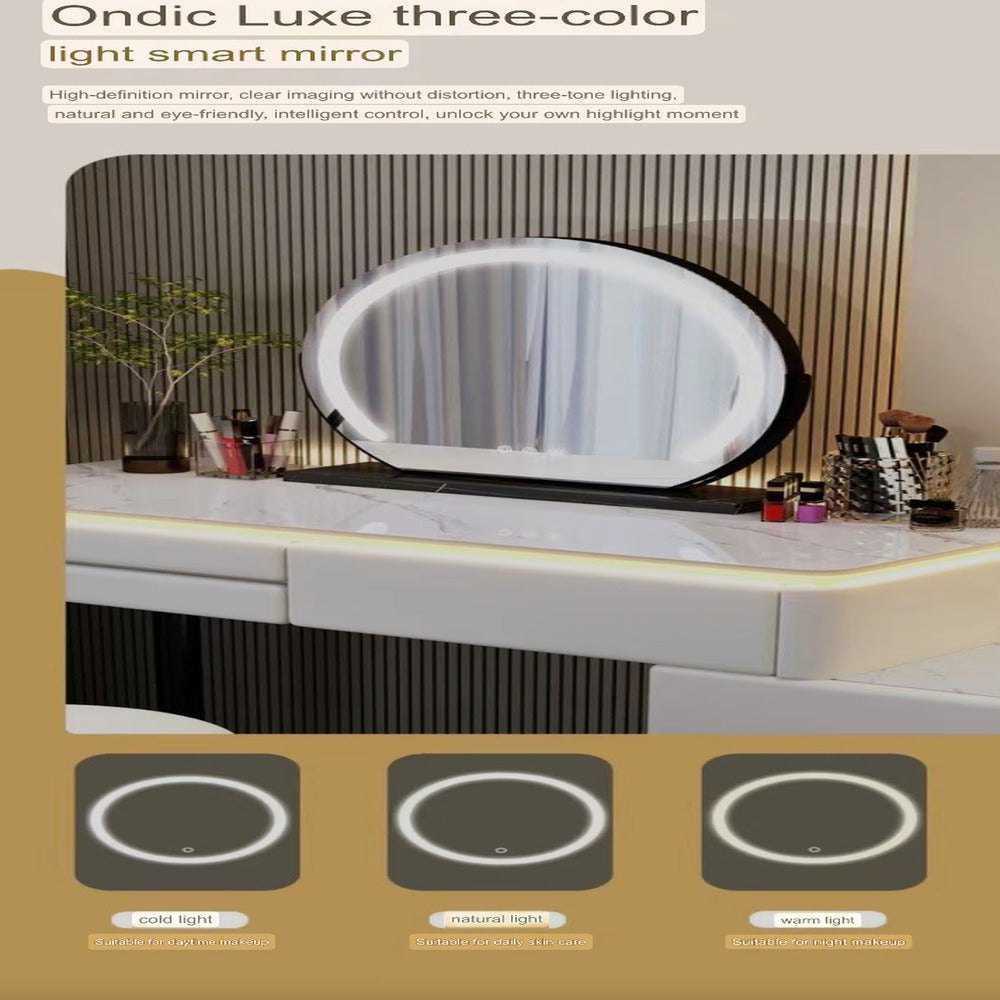 Dressers ; Dressing Table ; bedroom dresser ;makeup table ; makeup dressing table ; led mirror ; smart dressing table ; smart dresser ; make up ; modern dresser ; wooden dresser