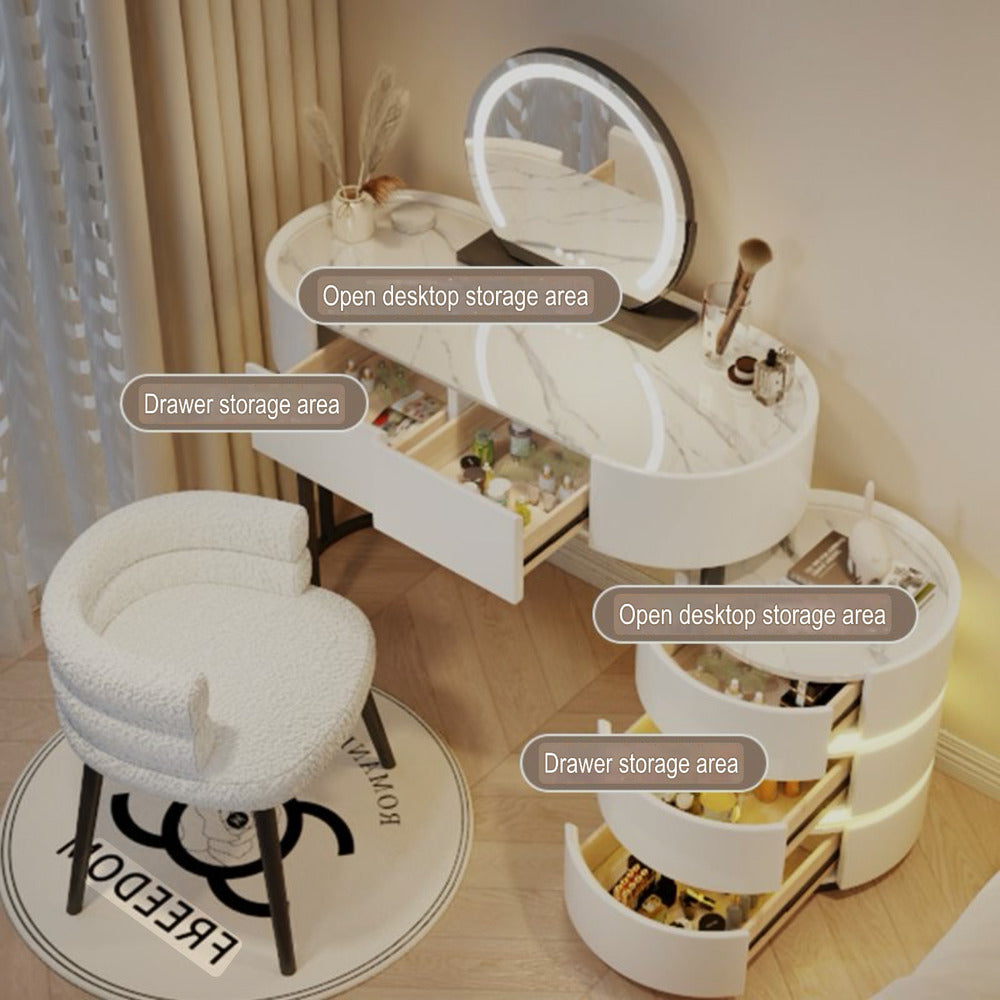 Dressers ; Dressing Table ; bedroom dresser ;makeup table ; makeup dressing table ; led mirror ; smart dressing table ; smart dresser ; make up ; modern dresser ; wooden dresser .