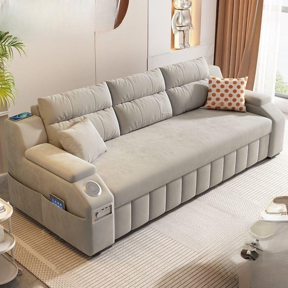 Smart sofa bed, modern furniture, sofa with speaker, sofa with charging port, wireless charging sofa, multi-functional furniture, convertible sofa bed, innovative living room furniture , Livingroom Sofa , Sofa Cum bed , Modern Sofa
أريكة سرير ذكية، أثاث عصري، أريكة مع مكبر صوت، أريكة مع منفذ شحن، أريكة شحن لاسلكي، أثاث متعدد الوظائف، أريكة سرير قابلة للتحويل، أثاث غرفة معيشة مبتكر، أريكة غرفة المعيشة، أريكة سرير، أريكة حديثة