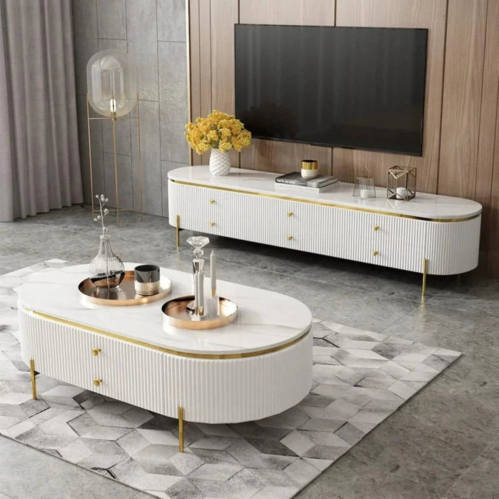 TV Table ; TV table set ; tv coffee table ; tv coffee table set ; living room table set ; modern table set ; luxury table set ; unique table set ; casual table set ; Designer tables ; living room furniture set ; white and gold furniture ; contemporary furniture design
طاولة تلفزيون؛ مجموعة طاولات تلفزيون؛ طاولة قهوة تلفزيون؛ مجموعة طاولات قهوة تلفزيون؛ مجموعة طاولات غرفة المعيشة؛ مجموعة طاولات حديثة؛ مجموعة طاولات فاخرة؛ مجموعة طاولات فريدة من نوعها؛ مجموعة طاولات انيقة