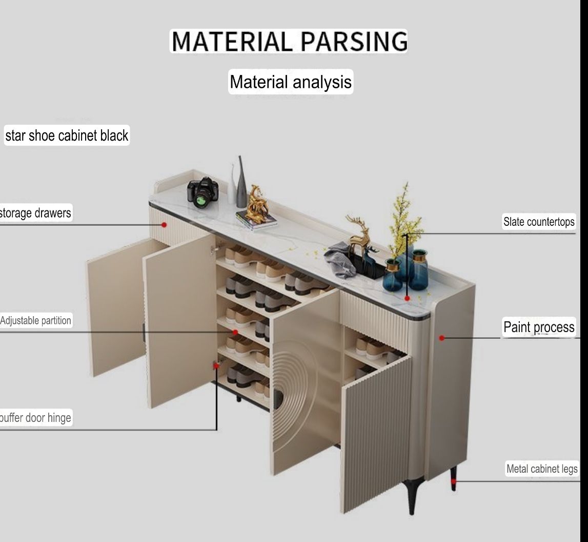 modern sideboard ; white cabinet ; luxury console table ; hallway storage cabinet ; minimalist sideboard ; entryway cabinet ; living room storage ; shoe cabinet ; contemporary sideboard ; stylish home furniture