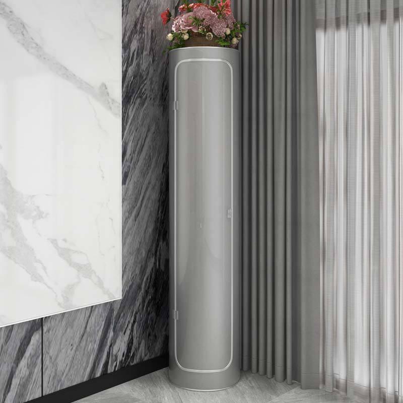 Modern Cool Shoes Cabinet Round White 212Cm
