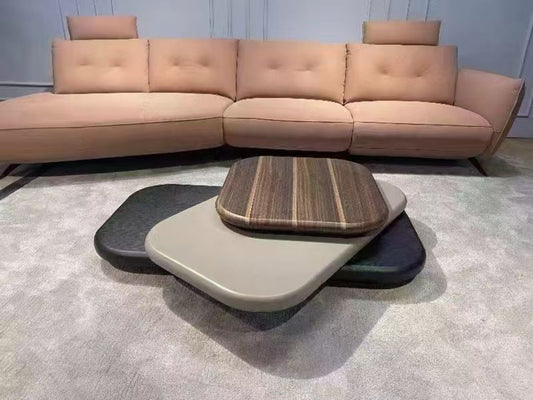 Modern Multi-Layer Rotating Coffee Table - 140CM