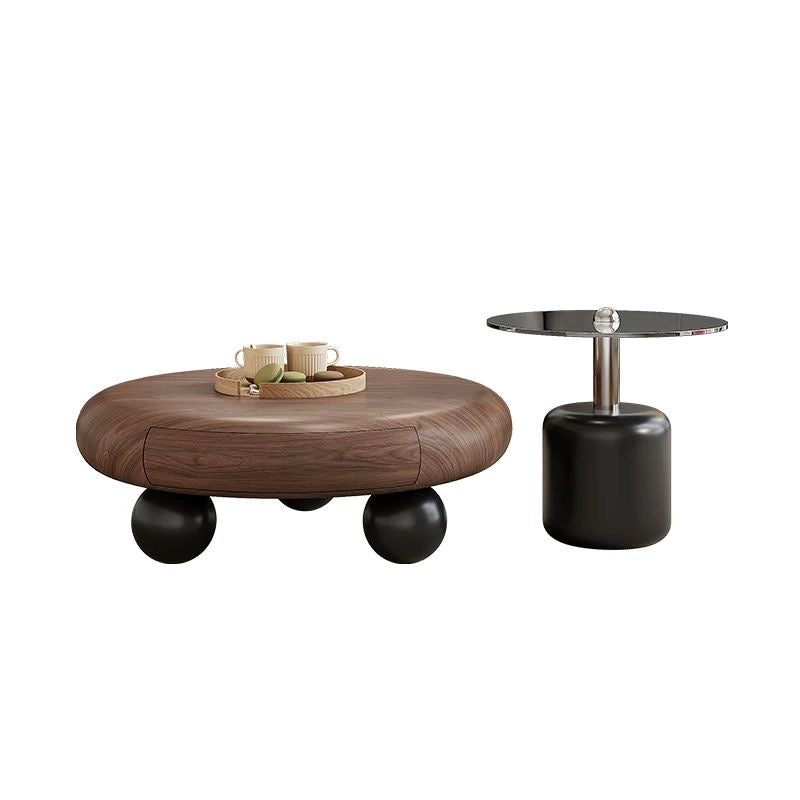 Low Height Wooden Tables Set