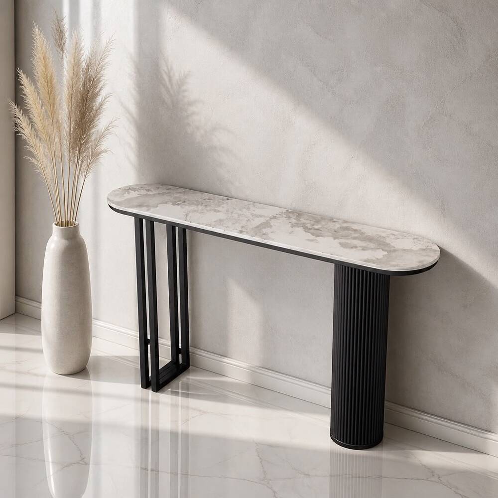 Noir Marble Console Table 140cm