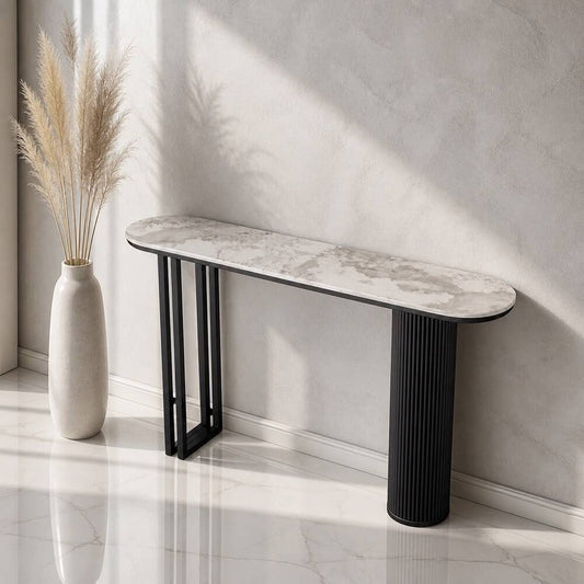 Noir Marble Console Table 140cm
