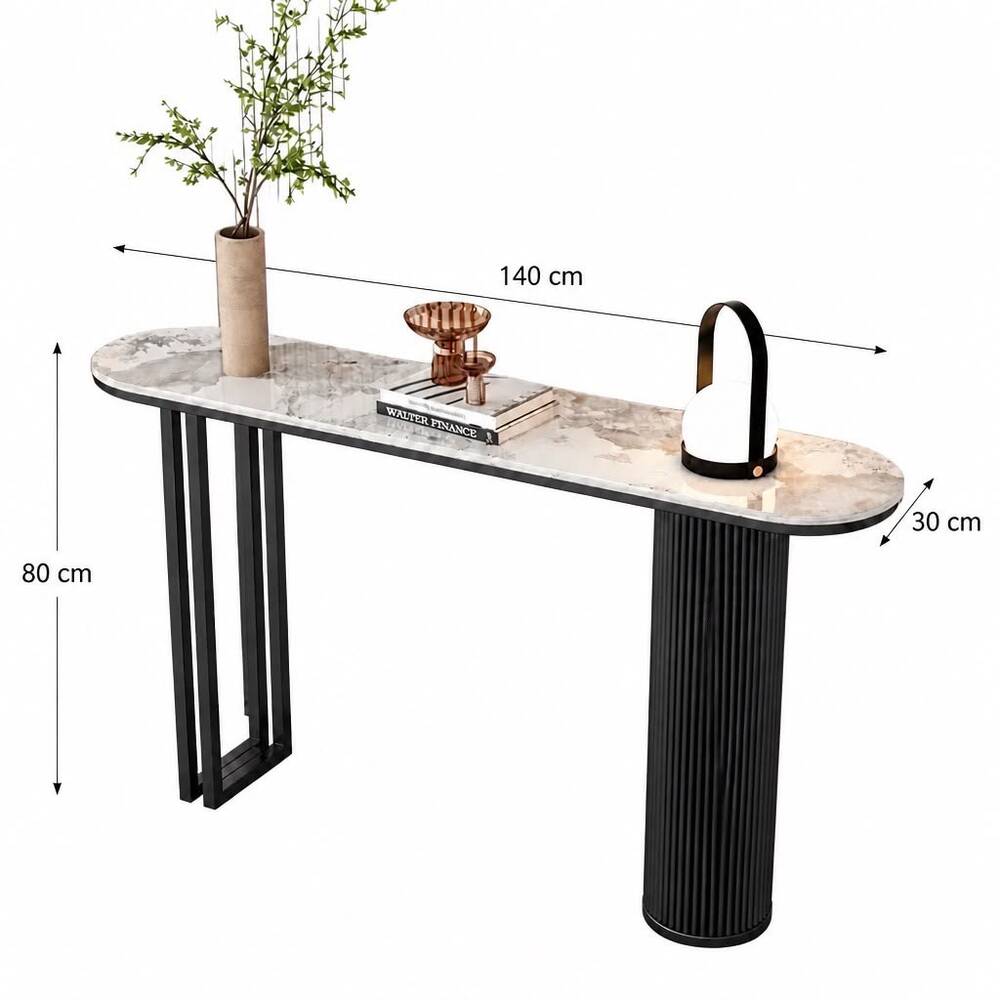 Noir Marble Console Table 140cm