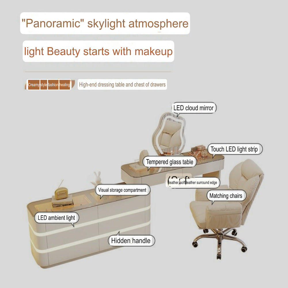 Dressers ; Dressing Table ; bedroom dresser ;makeup table ; makeup dressing table ; led mirror ; make up ; modern dresser ; wooden dresser ; Modern vanity table ; Luxury dressing table ; Contemporary vanity set ; LED lighted mirror ; Vanity with storage ; Stylish dressing 