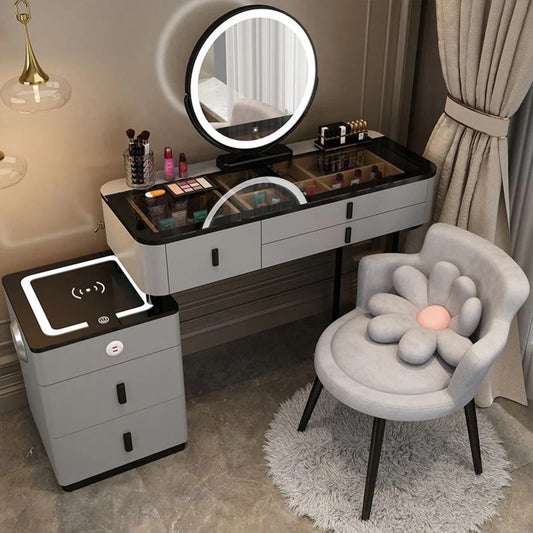 Dressers ; Dressing Table ; bedroom dresser ;makeup table ; makeup dressing table ; led mirror ; smart dressing table ; smart dresser ; make up ; modern dresser ; wooden dresser 