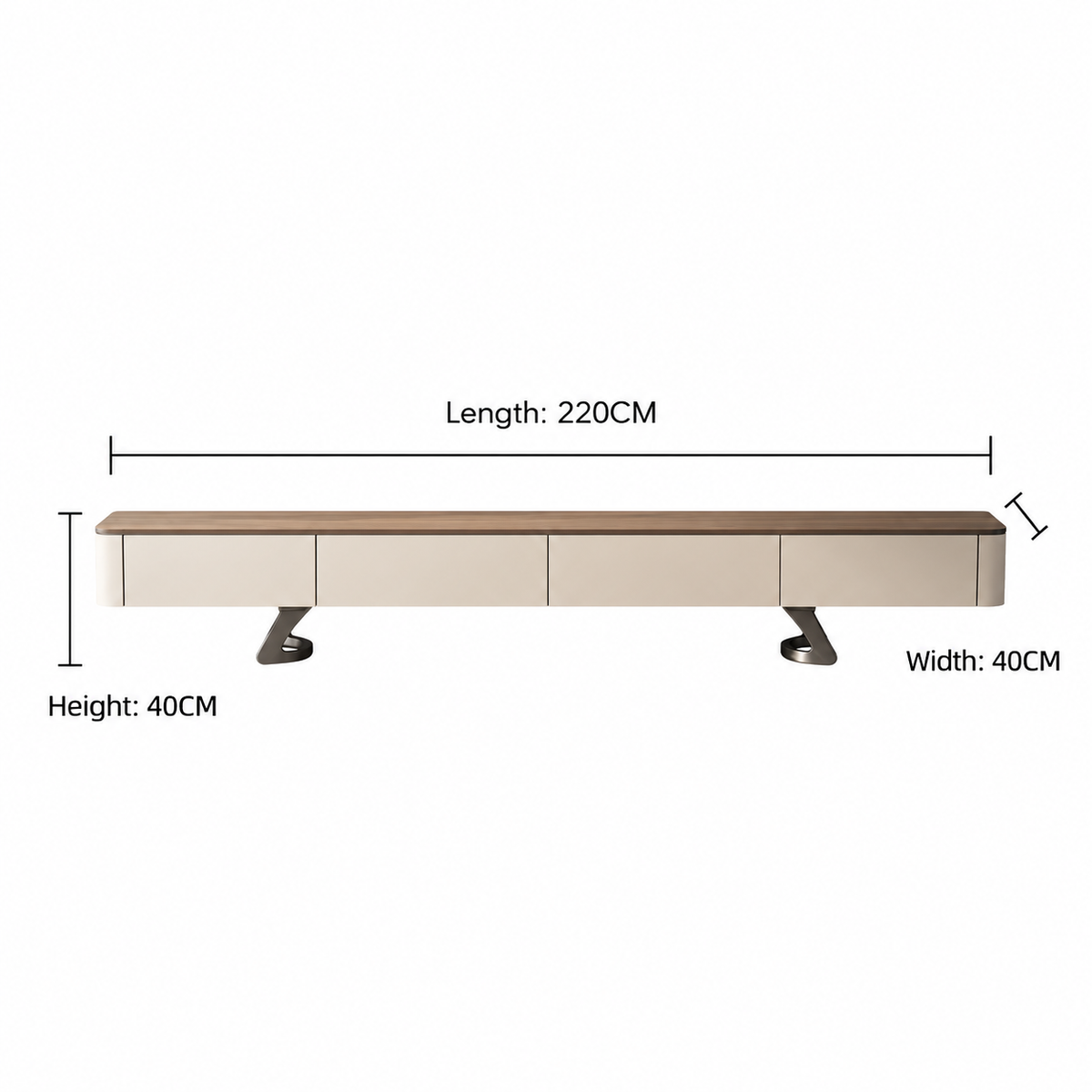 Aurelia Modern TV Unit 220cm