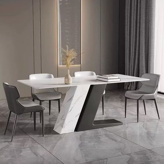 modern dining table ; marble dining table ; luxury dining furniture ; contemporary dining room ; minimalist dining set ; faux marble table ; 6-seater table; elegant dinning table ; modern home decor ; faux marble table ; rectangular dining table ; artistic base table
طاولة طعام عصرية ; طاولة طعام رخامية  ; أثاث طعام فاخر; غرفة طعام عصرية ; طقم طعام بسيط ; طاولة رخام صناعي ; طاولة لستة أشخاص ; طاولة طعام أنيقة ; ديكور منزلي عصري ; طاولة رخام صناعي ; طاولة طعام مستطيلة ; طاولة بقاعدة فنية