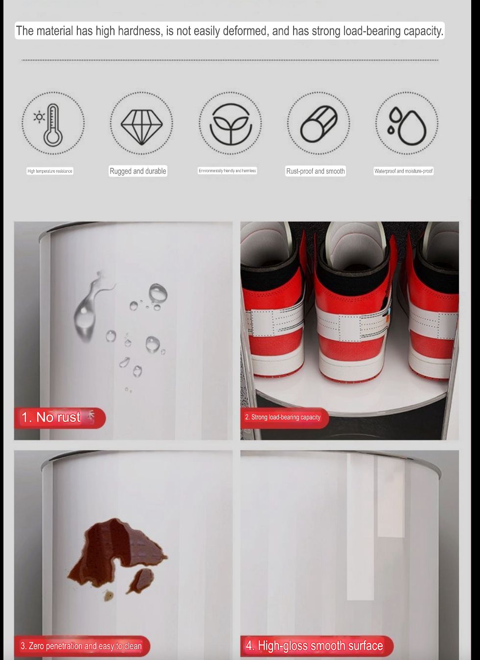 360° Rotating Storage Cabinet – 14 Shelves, 212cm Height, Space-Saving Organizer