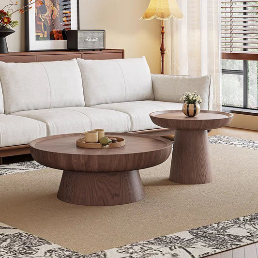 Solid Wood Coffee Tables Set Of Two 90cm