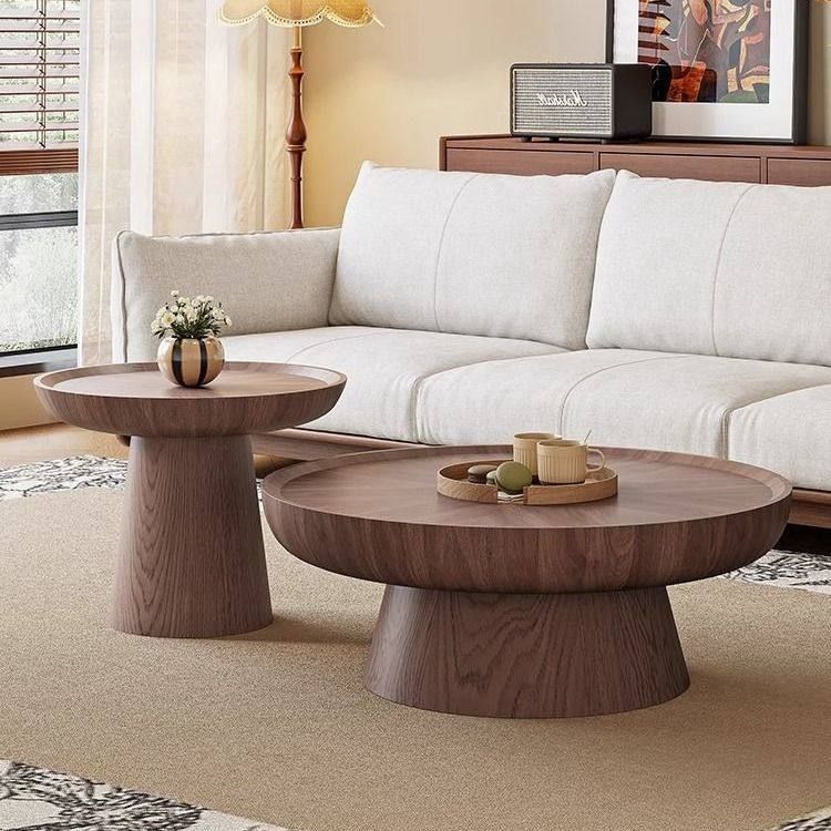 Solid Wood Coffee Tables Set Of Two 90cm