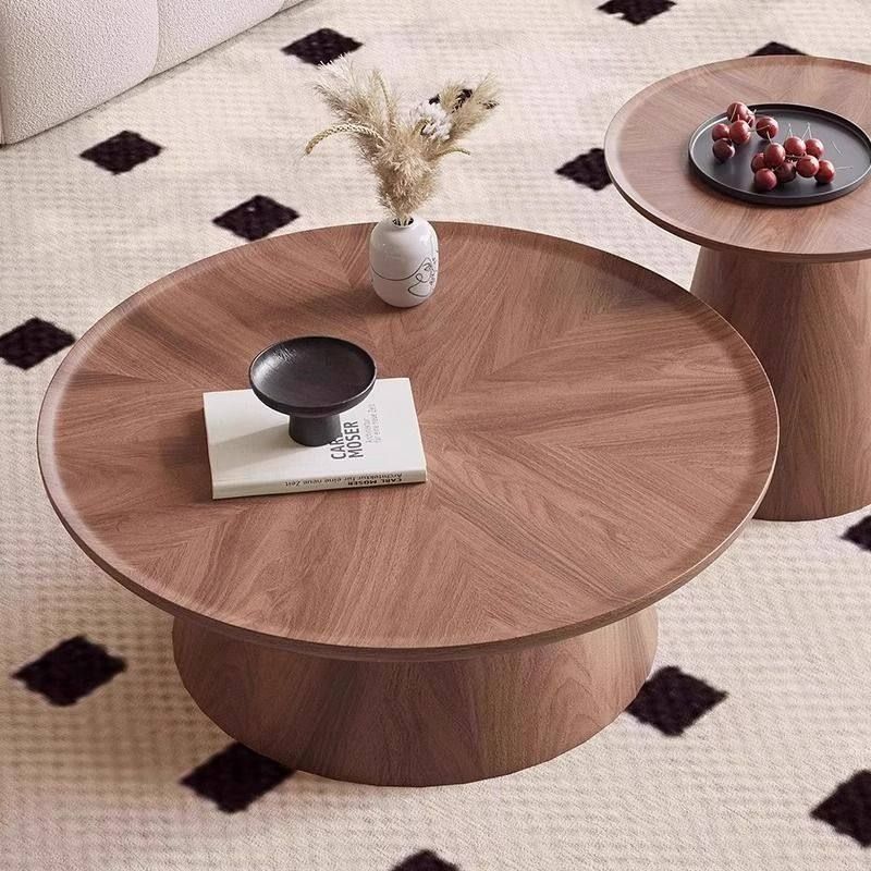 Solid Wood Coffee Tables Set Of Two 90cm