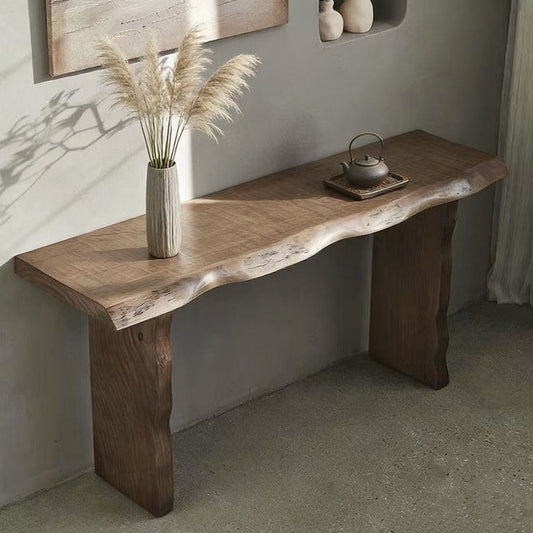 Natural Solid Wood Console Table 120cm