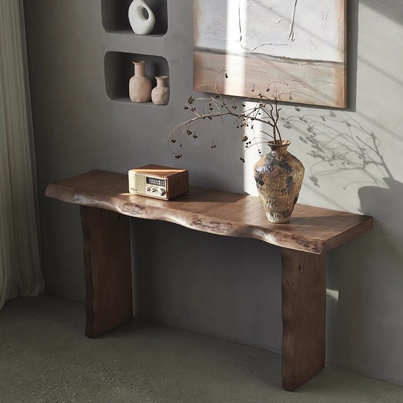 Natural Solid Wood Console Table 120cm