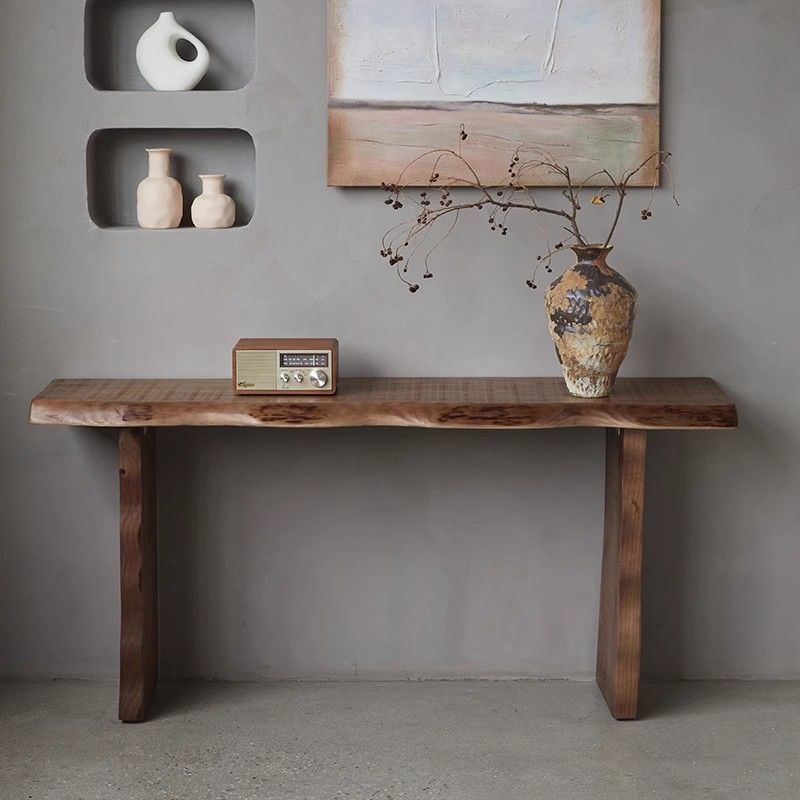 Natural Solid Wood Console Table 120cm
