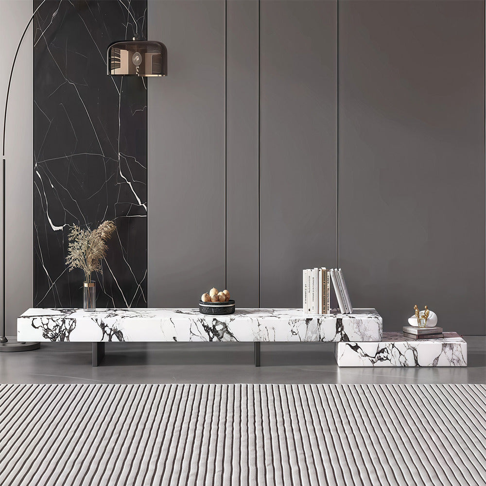 Luxury Living Room Table  ; Modern TV table  ; Stylish Home Décor ;  Modern Marble TV Stand ;  Elegant TV Cabinet ;  Design TV Table ; Contemporary TV Stand ;  Design TV Table  ; Black and White Marble Media Unit ;  Luxury TV Console ; Sleek Marble TV Console
طاولة معيشة فاخرة ; طاولة تلفزيون عصرية ; ديكور منزلي أنيق ; حامل تلفزيون رخامي عصري ; خزانة تلفزيون أنيقة ; طاولة تلفزيون بتصميم مميز ; حامل تلفزيون عصري ; طاولة تلفزيون بتصميم مميز ; وحدة وسائط رخامية باللونين الأبيض والأسود ; وحدة تلفزيون فاخرة
وحدة