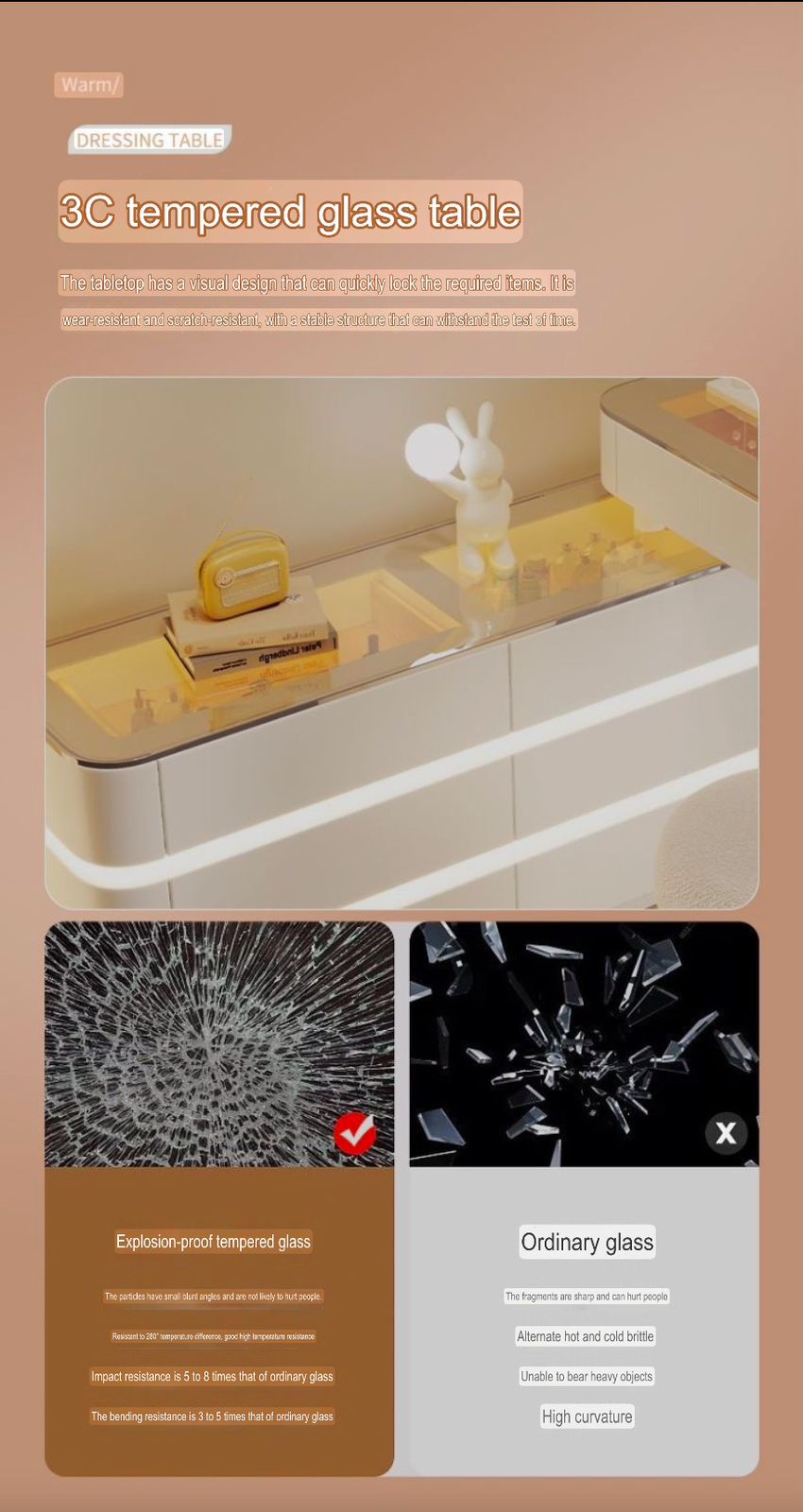 Dressers ; Dressing Table ; bedroom dresser ;makeup table ; makeup dressing table ; led mirror ; make up ; modern dresser ; wooden dresser ; Modern vanity table ; Luxury dressing table ; Contemporary vanity set ; LED lighted mirror ; Vanity with storage ; Stylish dressing .