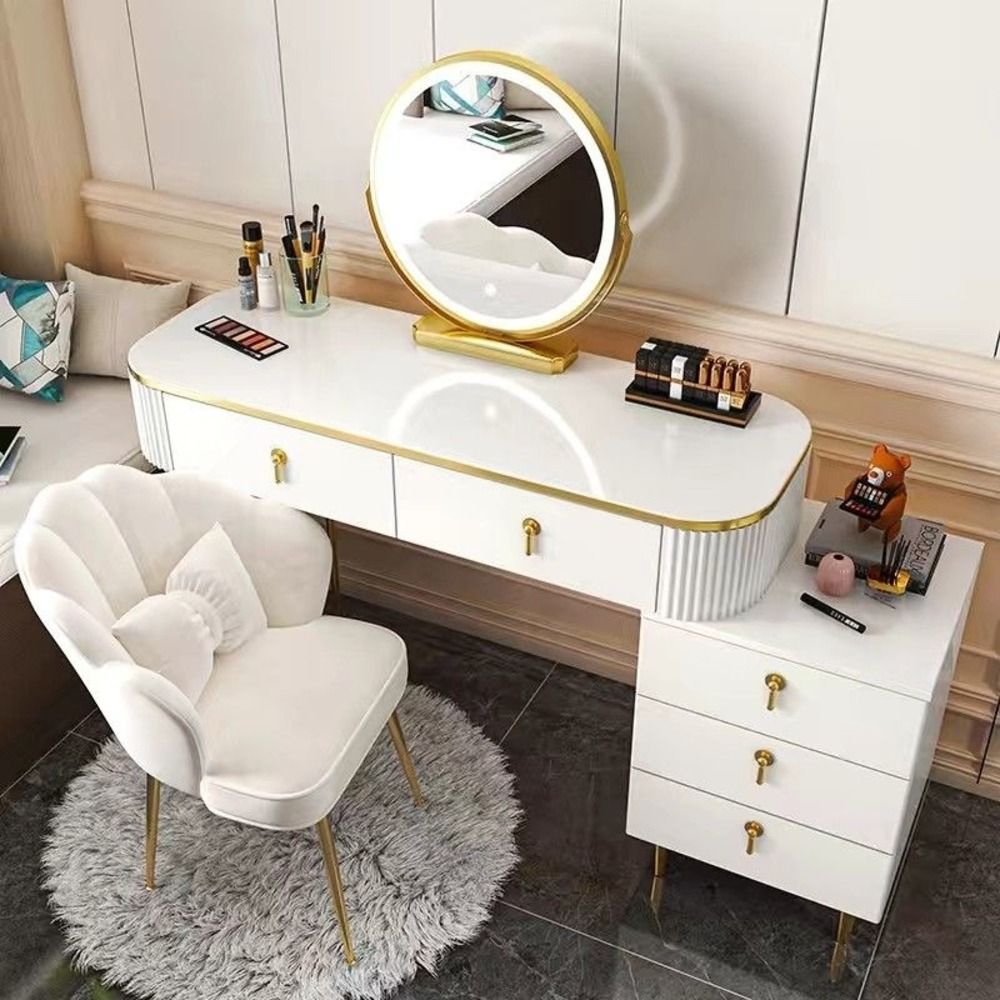 Dressers ; Dressing Table ; bedroom dresser ;makeup table ; makeup dressing table ; led mirror ; smart dressing table ; smart dresser ; make up ; modern dresser ; wooden dresser .