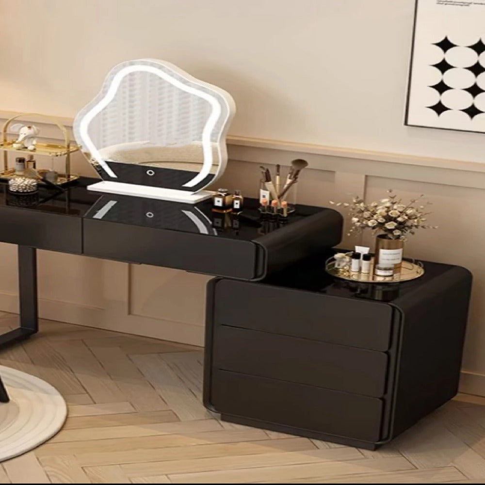 Dressers ; Dressing Table ; bedroom dresser ;makeup table ; makeup dressing table ; led mirror ; make up ; modern dresser ; wooden dresser ; Modern vanity table ; Luxury dressing table ; Contemporary vanity set ; LED lighted mirror ; Vanity with storage ; Stylish dressing