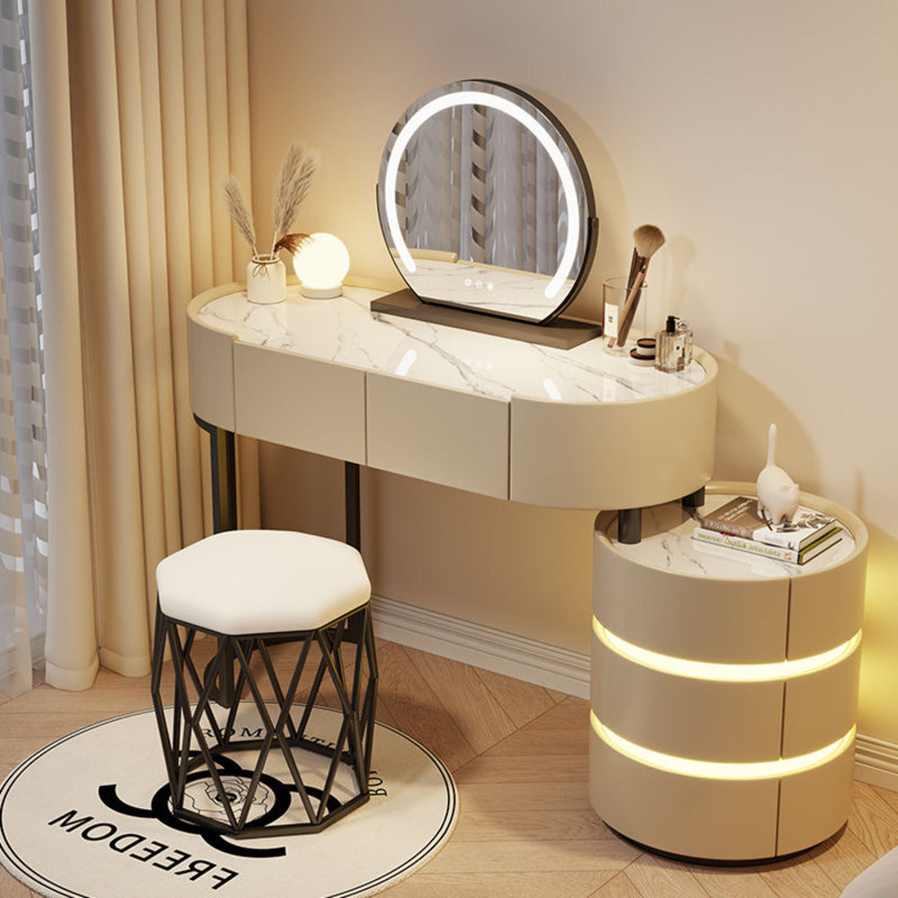 Dressers ; Dressing Table ; bedroom dresser ;makeup table ; makeup dressing table ; led mirror ; smart dressing table ; smart dresser ; make up ; modern dresser ; wooden dresser . 