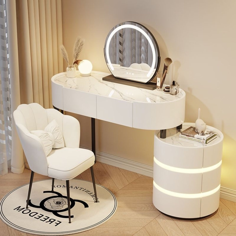 Dressers ; Dressing Table ; bedroom dresser ;makeup table ; makeup dressing table ; led mirror ; smart dressing table ; smart dresser ; make up ; modern dresser ; wooden dresser . 