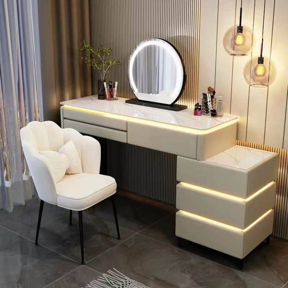 Dressers ; Dressing Table ; bedroom dresser ;makeup table ; makeup dressing table ; led mirror ; smart dressing table ; smart dresser ; make up ; modern dresser ; wooden dresser 